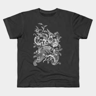 Vintage Ornate DRAGON illustration Victorian Gothic 2 Kids T-Shirt